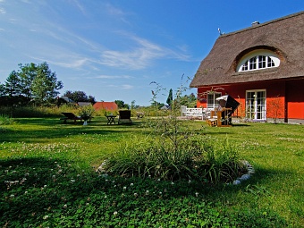 Das Grundstück von Ferienhaus Seeigel 